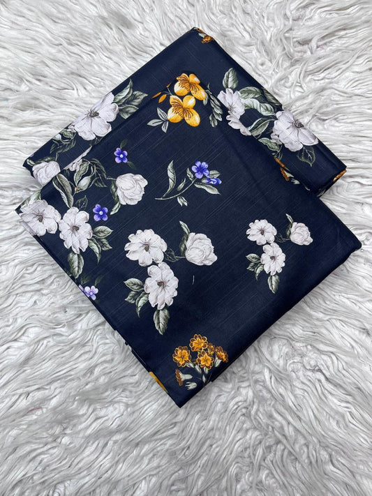 2Pc Slub Khaddar Allover Unstitched Suit Vol-0137