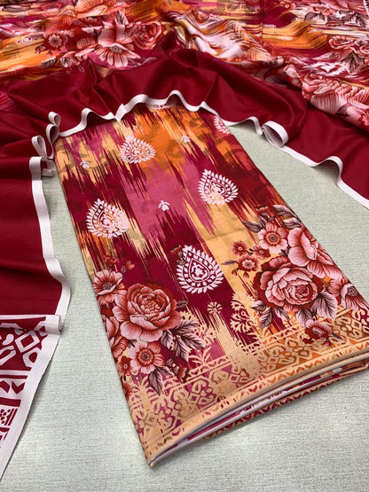 2Pc Staple Kameez & Dupatta Unstitched Suit 04
