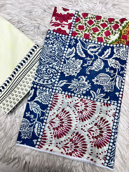 2Pc Lawn Kameez & Trouser Suit Vol-698