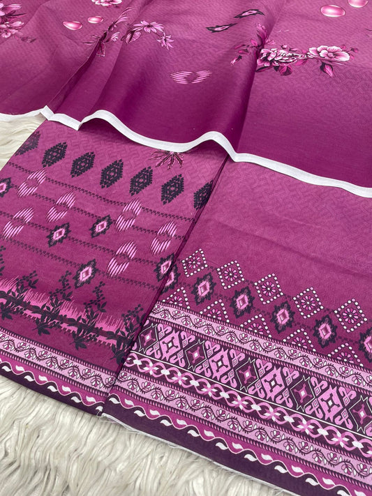 2Pc  Civic Lawn Kameez & Dupatta Vol-3193