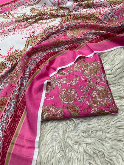3Pc Same Digital Printed Lawn Suit 15