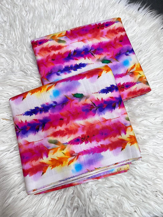 2Pc Slub Khaddar Allover Suit - 0076