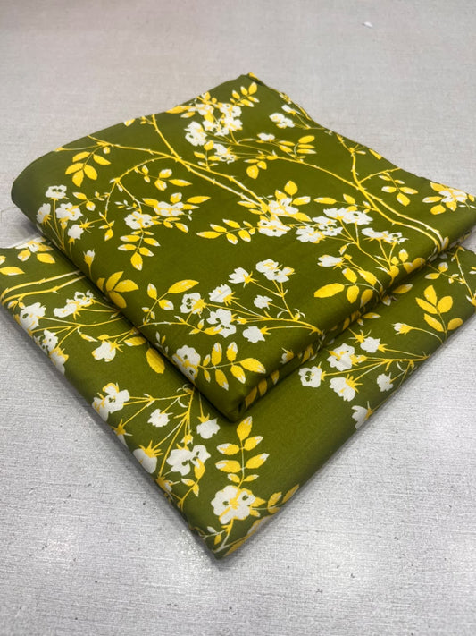 2Pc Staple Same Printed Unstitched Suit 296