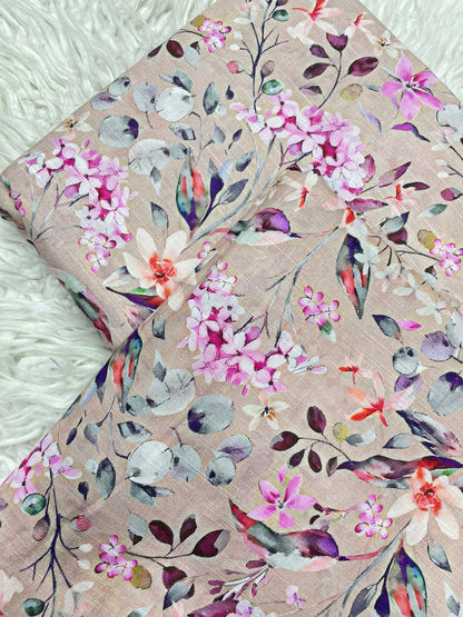 2Pc Slub Khaddar Allover Suit - 0098