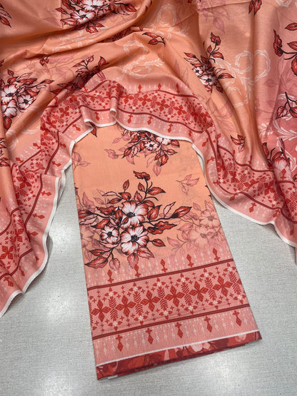 2Pc Karandi Kameez & Dupatta Unstitched Suit 66