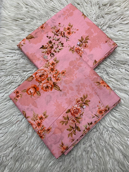 2Pc Supima Lawn Unstitched Suit  37