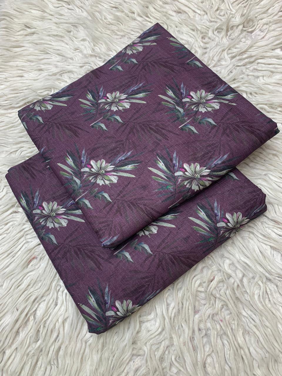 2Pc Lawn Bana Dora Suit Vol-0174