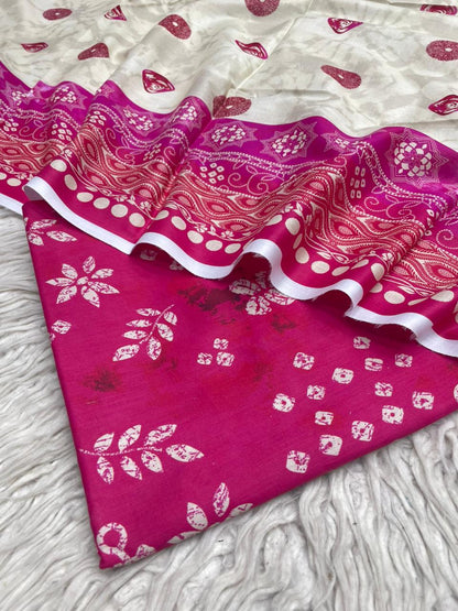 2Pc Lawn Kameez & Duppata Printed Suit  Vol-3209