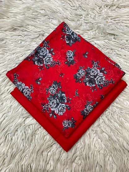 2Pc Printed Lawn Unstitched Suit 15