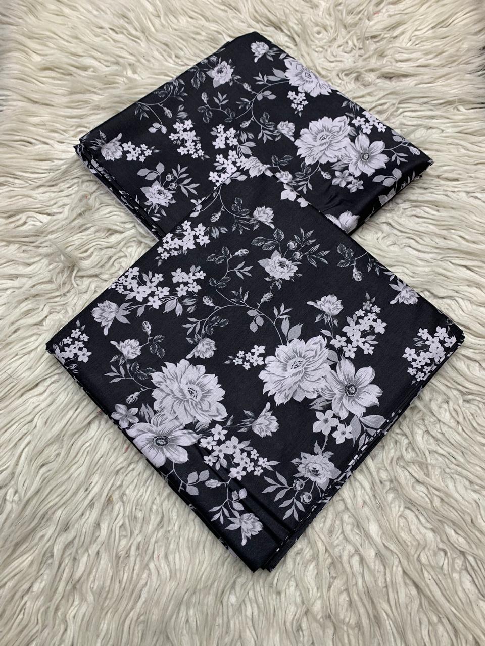 Bin Saeed 2Pc Lawn Digital Printed Unstitched Suit Vol-0159