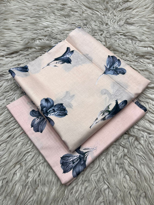 2Pc Supima Lawn Kameez & Trouser Printed Suit  Vol-02