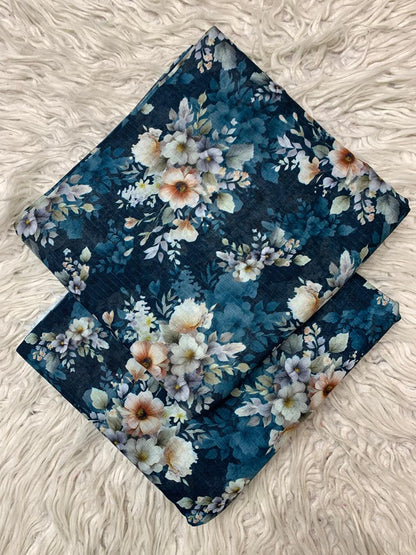 2Pc Lawn Bana Dora Suit Vol-0172