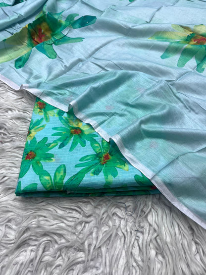 3Pc Sapphire Bana Dora Lawn Suit Vol-888 D-08