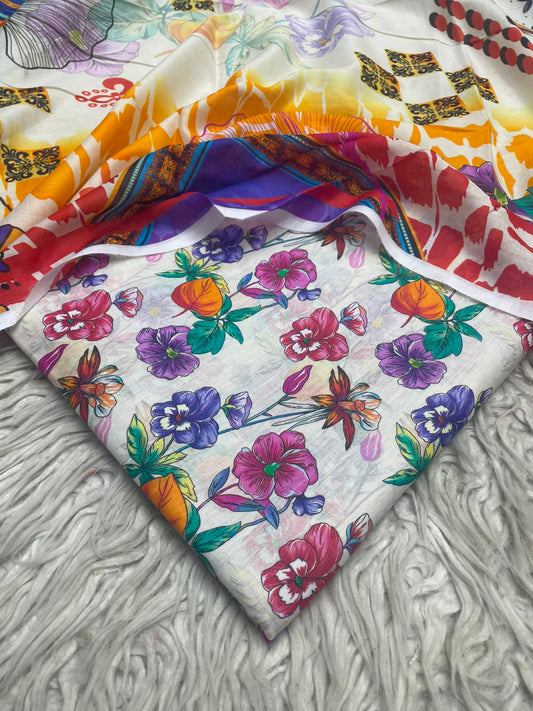 3Pc Same Digital Printed Lawn Suit 15