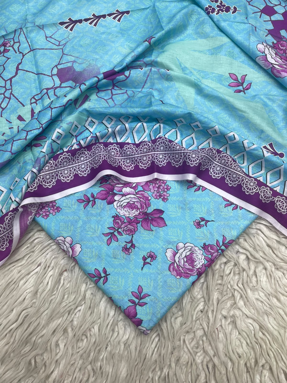 3Pc Same Digital Printed Lawn Suit 103