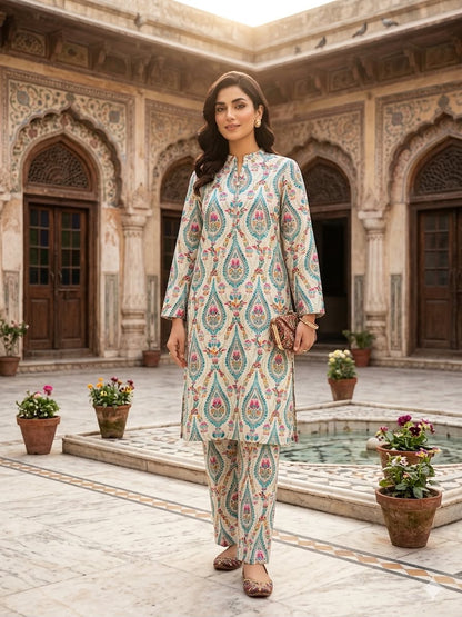 2Pc Chamki Lawn Digital Printed Suit 495
