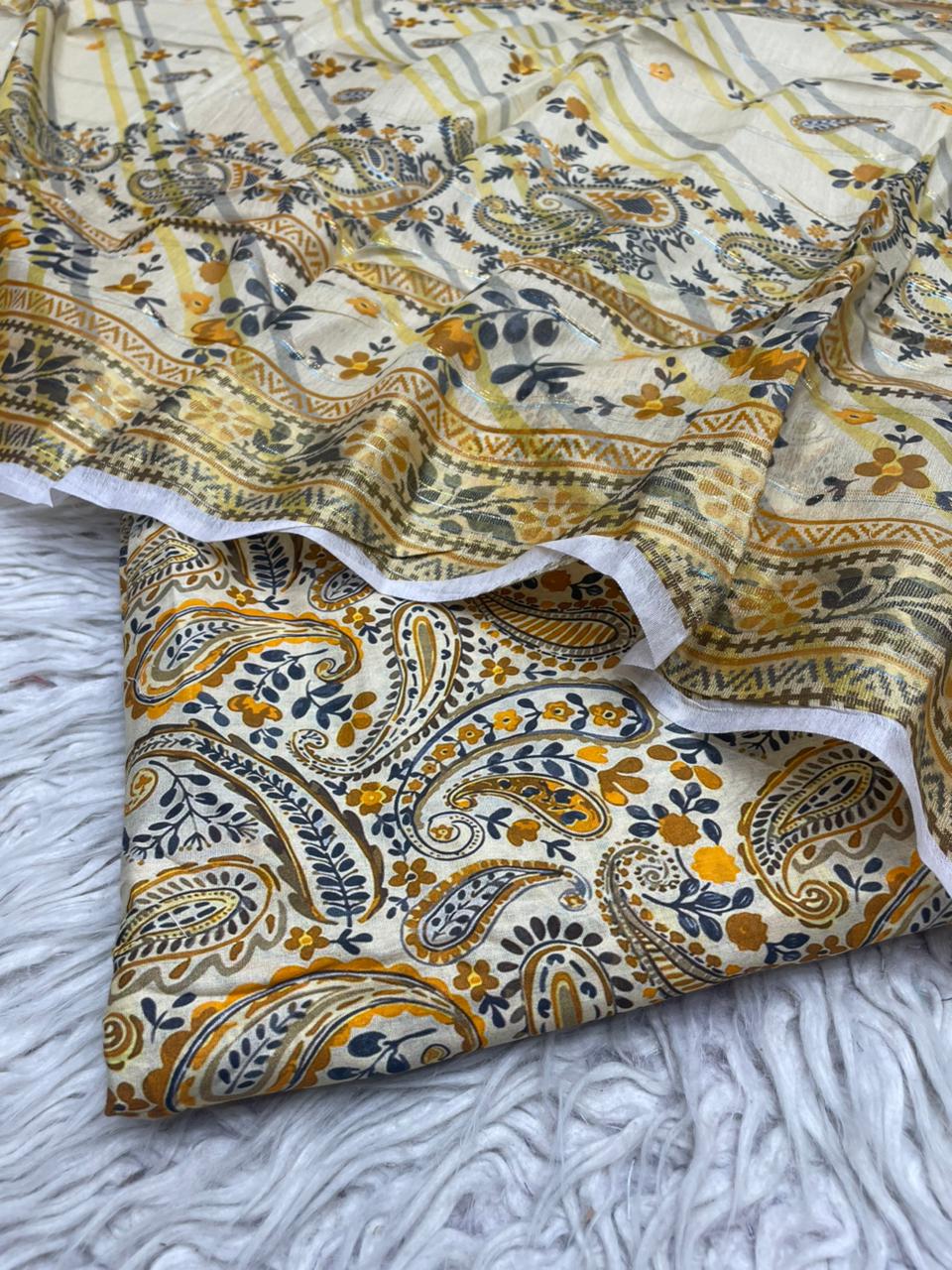 3Pc Stylo Lawn Allover Printed Vol-0011