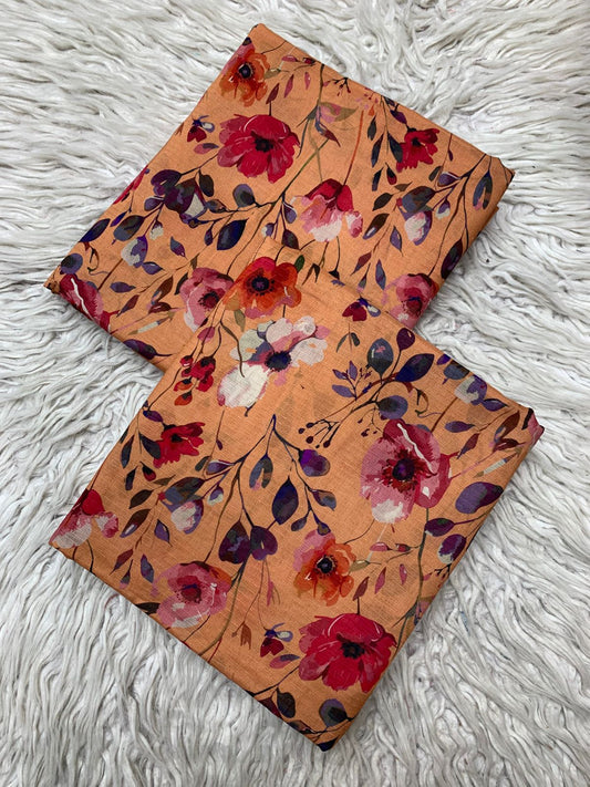 2Pc Lawn Bana Dora Digital Printed Suit Vol-515