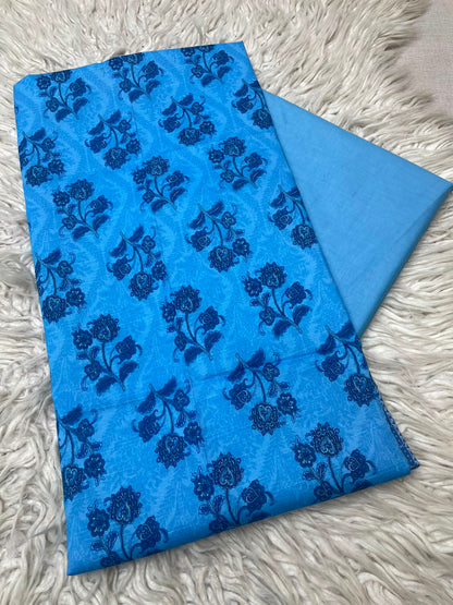 2Pc Printed Lawn Unstitched Suit 1250