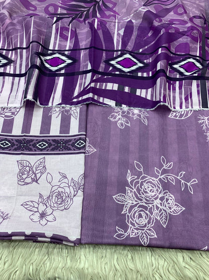 2Pc Supima Lawn Kameez & Duppata Printed Suit  Vol-3213