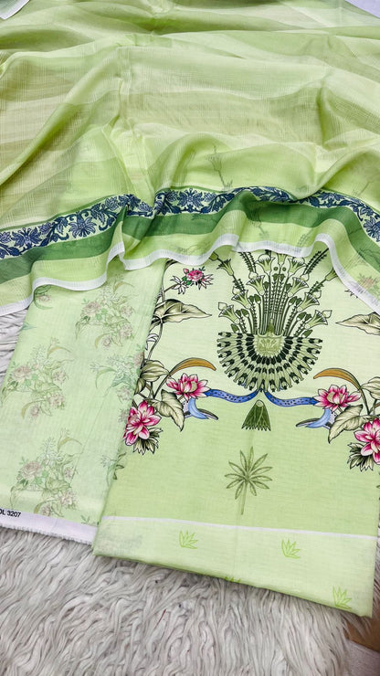 2Pc Lawn Bana Dora Kameez & Duppata Vol-3207