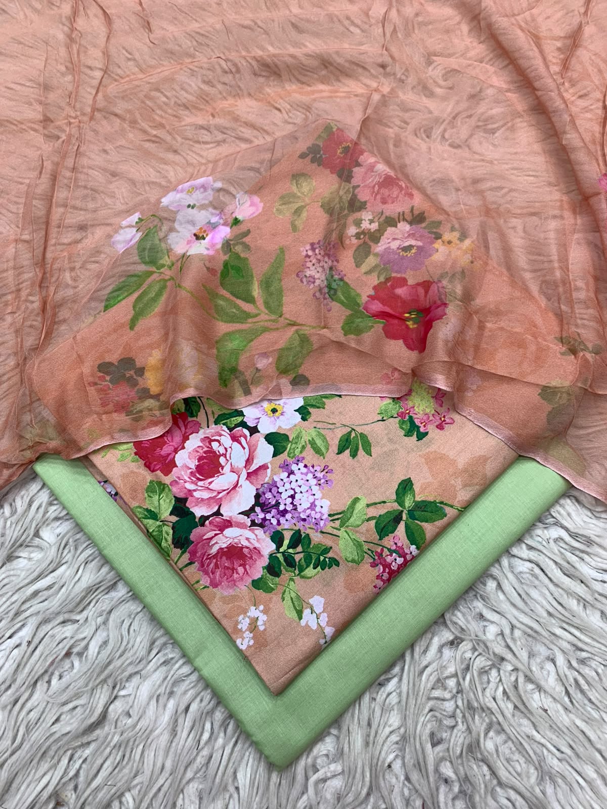 90x88 3Pc Premium Lawn Suit Vol-0020