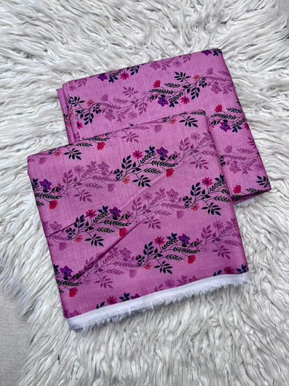 2PC  Slub Khaddar Unstitched Suit - 0091