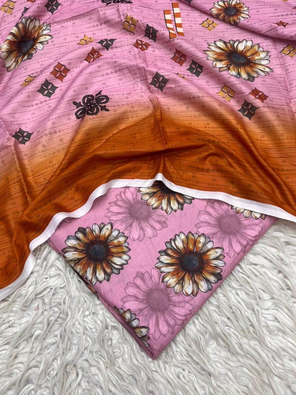 3Pc Same Digital Printed Lawn Suit 15
