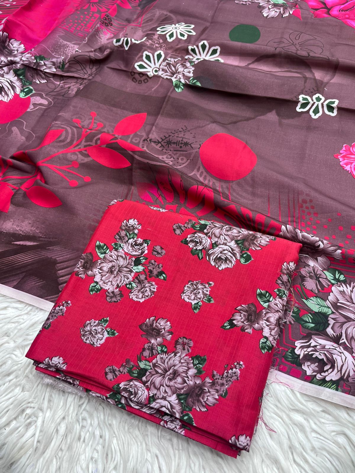 3Pc BanaDora Linen Allover Suit - 404