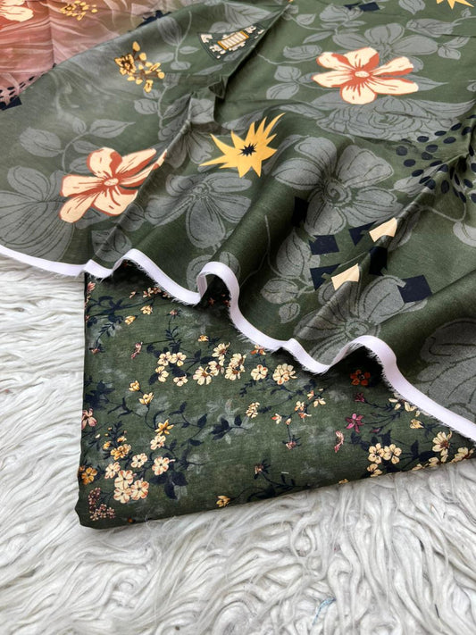 Maria. B. 3Pc Lawn Suit Vol-0178