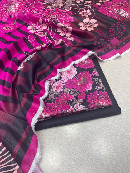 3Pc Slub Khaddar Unstitched Suit 24