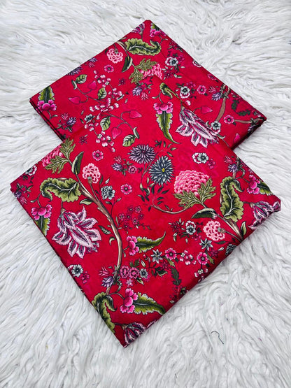 2Pc Crystal Linen Allover Suit Vol-0121