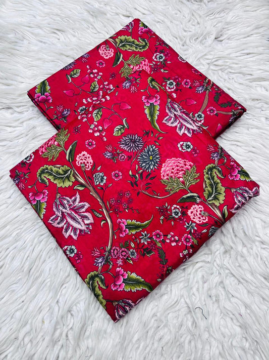 2Pc Crystal Linen Allover Suit Vol-0121