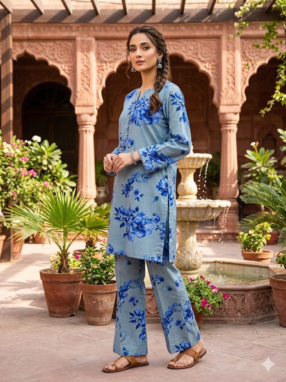 2Pc Same Printed Bana Dora Lawn 47