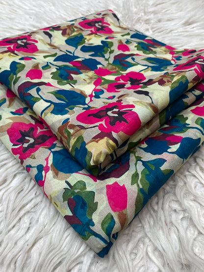 2Pc Al Karam Lawn Printed Suit Vol-580