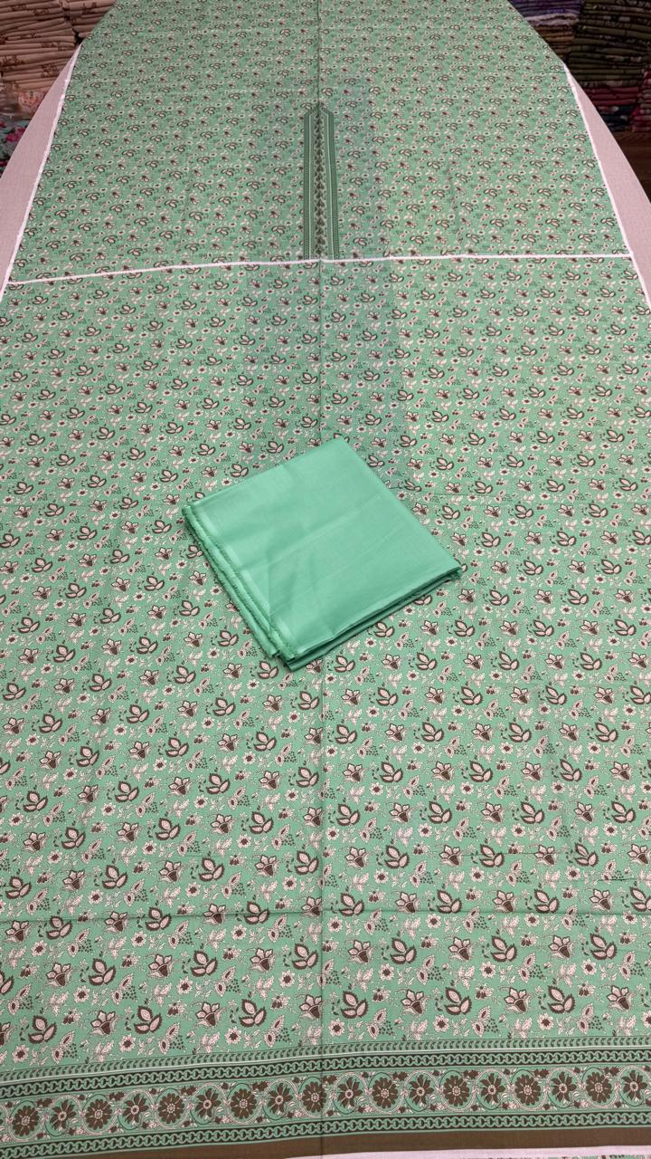 2 Peice Lawn Unstitched Suit Vol-004