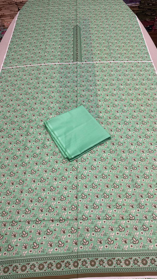2 Peice Lawn Unstitched Suit Vol-004