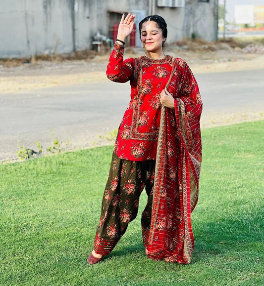 3 Peice Supima Lawn - #40050