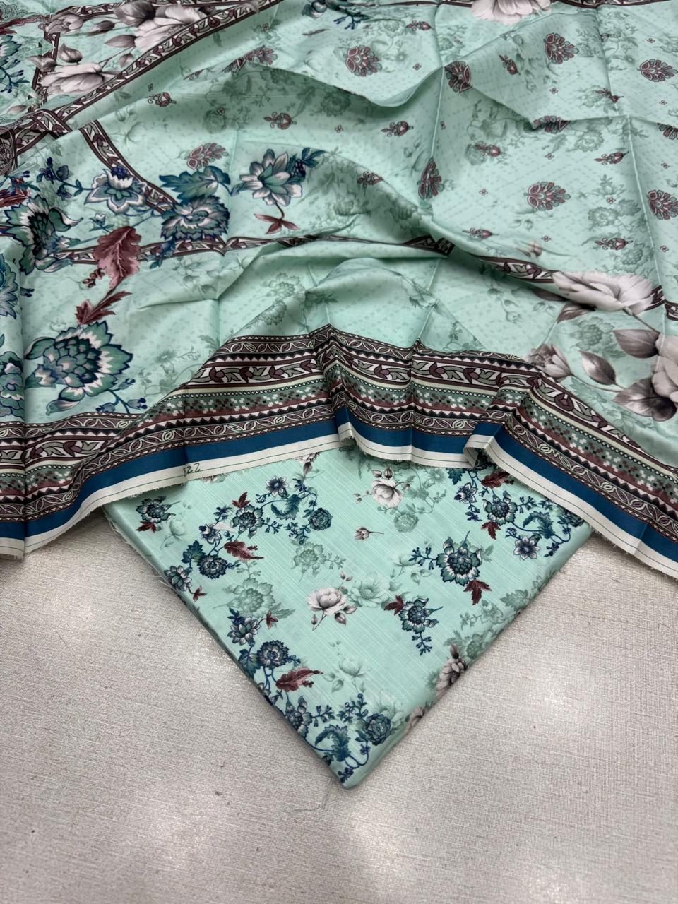 2Pc Kamal Slub Kameez & Dupatta Unstitched 61