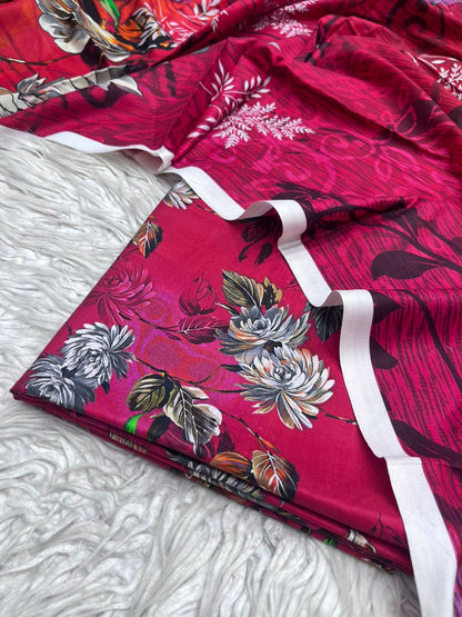 2Pc Linen Kameez & Dupatta Suit D-43048