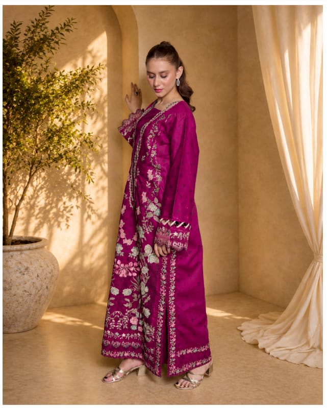 NOURA LUXURY ROYALE EMBROIDERED DRESS