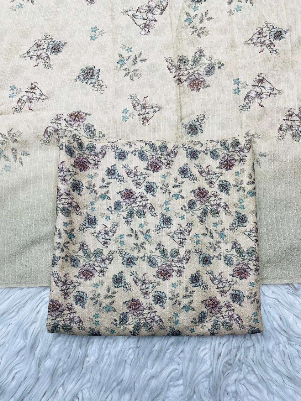 2 PC Dhanak Printed Kameez & Dupatta Unstitched Suit Vol-3103