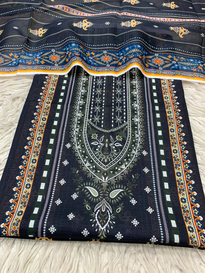 2Pc Bin Noor Fab Lawn Kameez & Dupatta Vol-67