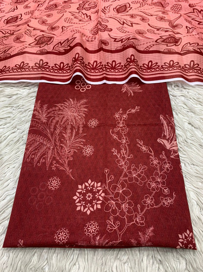2Pc Chamki Lawn Kameez & Duppata Lawn Digital Printed Suit Vol-3224