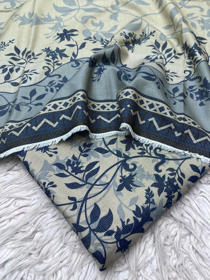 3Pc Chamki Khaddar Allover Unstitched Suit Vol-0136