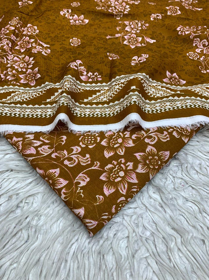 3Pc Lawn Bana Dora Suit Vol-0174