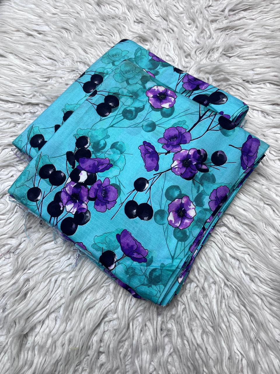 2Pc Bana Dora Linen Allover Suit Vol-0073