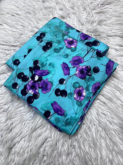 2Pc Bana Dora Linen Allover Suit Vol-0073