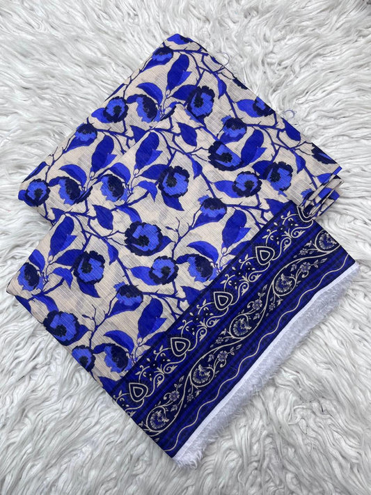 2Pc Sapphire Lawn Bana Dora Allover Unstitched Suit Vol-0119