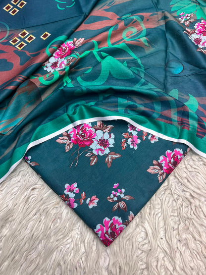 3Pc Same Digital Printed Lawn Suit 15